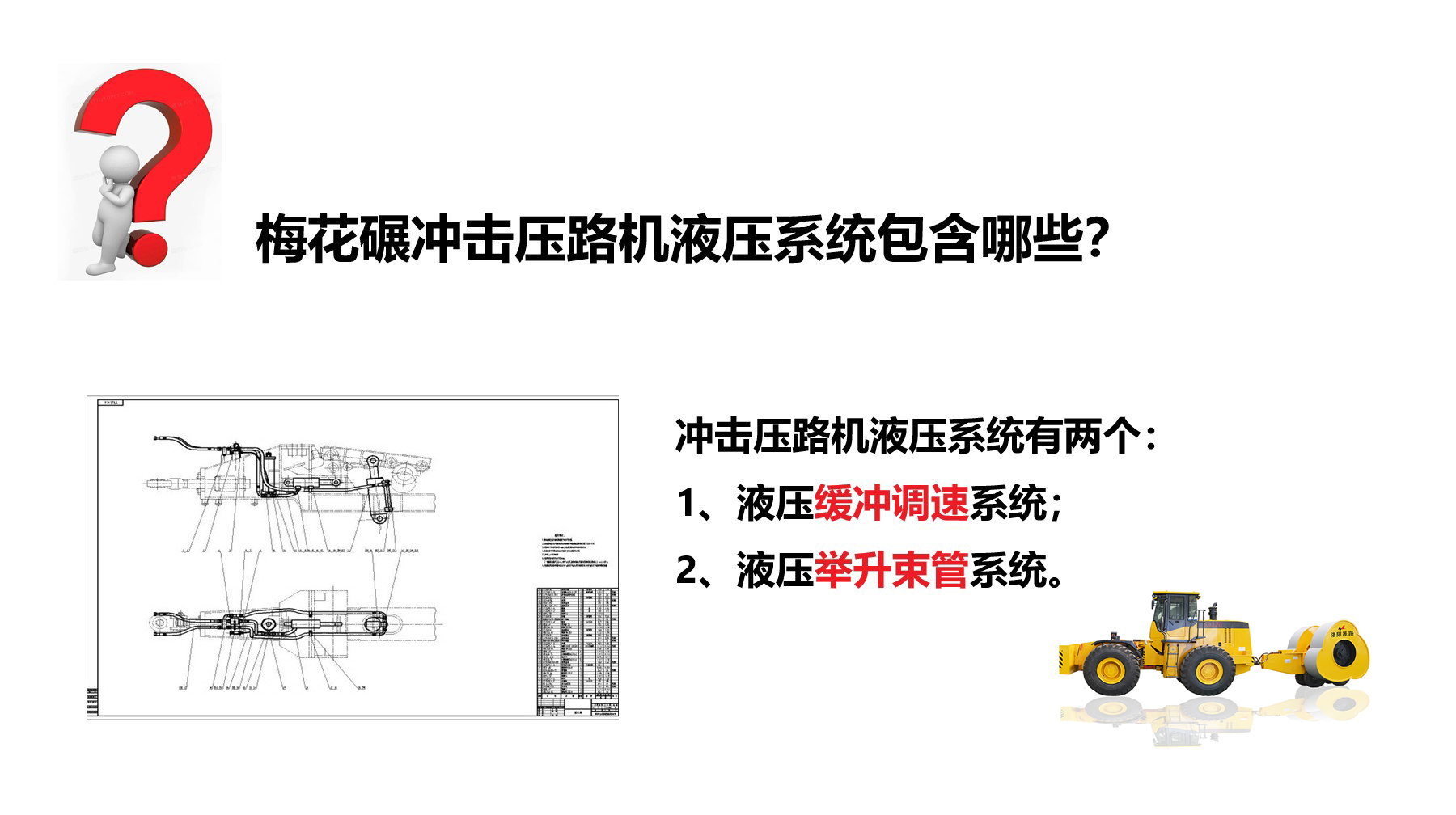 沖擊碾液壓系統(tǒng)有哪些？作用是什么？